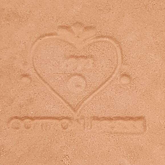 Cotton Press HEART & LOVEBIRDS Cookie Press Mold Paper Casting 1992 Vintage - Picture 4 of 6